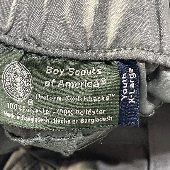 Boy Scouts Pants and Shorts Green Youth XL Zip-Off Pant Hiking Walking Uniform - Picture 8 of 9